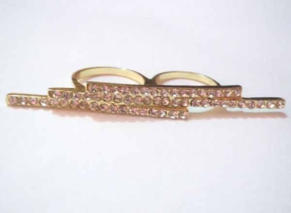 Anel Duplo Strass